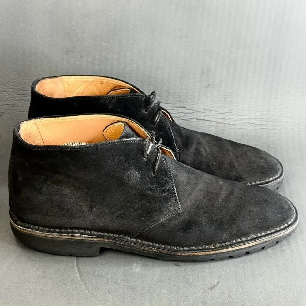 Salvatore Ferragamo black suede chukka boot shoes men’s size 12